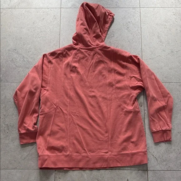 Athleta Women’s Warm Coral V Neck Hoodie - Picture 8 of 12